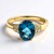Anello in oro con Topazio Blu Londra (CIRARI)