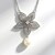 Collana in argento con Perla d'Acqua Dolce Bianca
