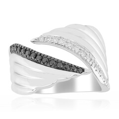 Zilveren ring met I1 (G) Diamanten