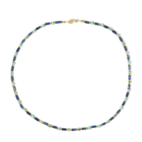 Collier en argent et Magnésite bleue