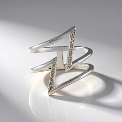 Anello in argento con Diamante Champagne I3 (de Melo Essence)