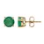 10K AAA Zambian Emerald Gold Earrings