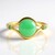 Anello in argento con Crisoprasio (KM by Juwelo)