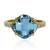 Himmelblauer Topas-Silberring