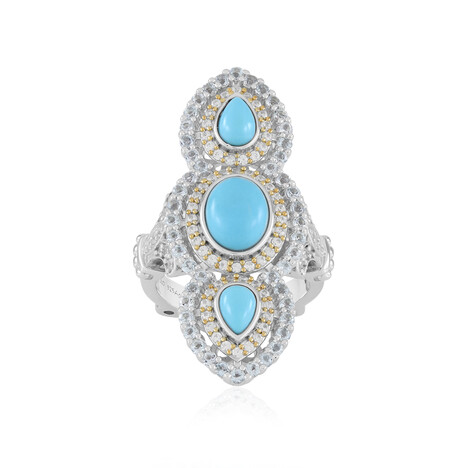 Zilveren ring met een Sleeping Beauty Turkoois (Dallas Prince Designs)