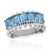 Bague en argent et Topaze bleu de Londres (Dallas Prince Designs)