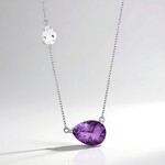 Collana in argento con Fluorite Viola