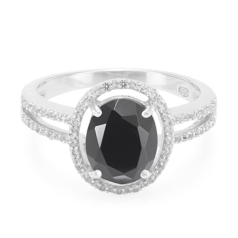 Anello in argento con Onice Nero