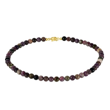 Turmalin-Silberhalskette