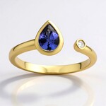 Anello in oro con Tanzanite AAA