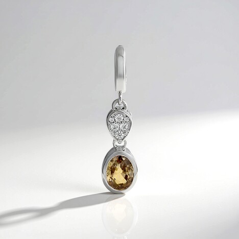Ciondolo in argento con Zircone Canarino