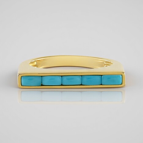 Anello in argento con Turchese Sleeping Beauty