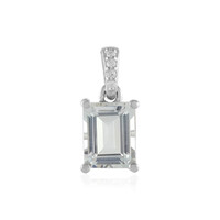 Ciondolo in argento con Topazio Bianco