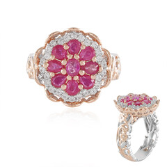 Tansania-Rubin-Silberring (Gems en Vogue)