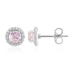 Boucles d'oreilles en argent et Kunzite