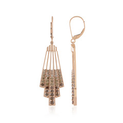 Pendientes en oro con Diamante chocolate I2 (KM by Juwelo)