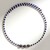 Collana rigida in acciaio con Perla Nera di Acqua Dolce (Riya)