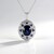 Collana in argento con Zaffiro Stellato Blu