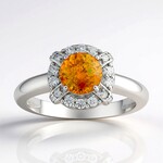Anello in argento con Sfalerite