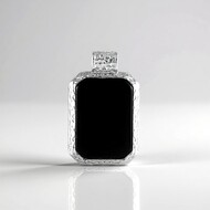 Black Onyx Silver Pendant (MONOSONO COLLECTION)