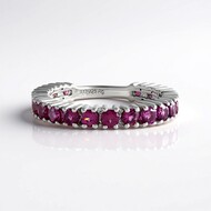 Rhodolite Silver Ring