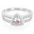 Zilveren ring met een roze koper toermalijn