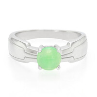 Bague pour homme en argent et Chrysoprase impériale