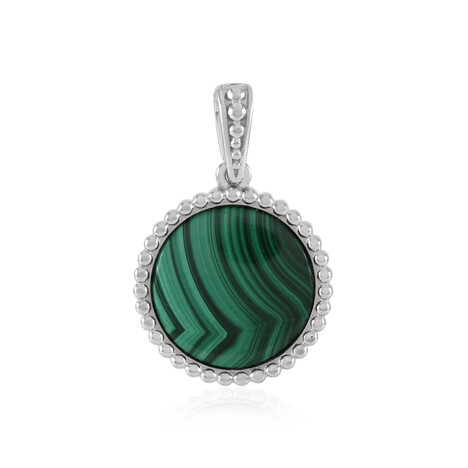 Colgante en plata con Malaquita (Adela Silber)