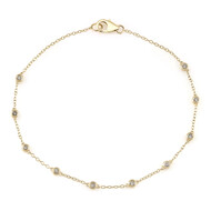 Bracciale in oro con Diamante Cioccolato I2 (SUHANA)