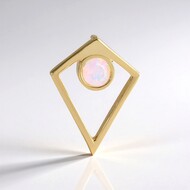 Ciondolo in argento con Opale di Welo (Adela Silber)
