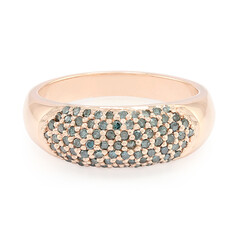 Anello in argento con Diamante Fancy