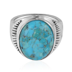 Blauer Kingman Mohave-Türkis-Silberring (Art of Nature)
