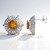 Orecchini in argento con Quarzo Cognac