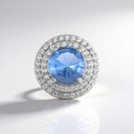 Ciondolo in argento con Fluorite Cangiante (MONOSONO COLLECTION)