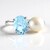 Anello in argento con Topazio Blu Cielo