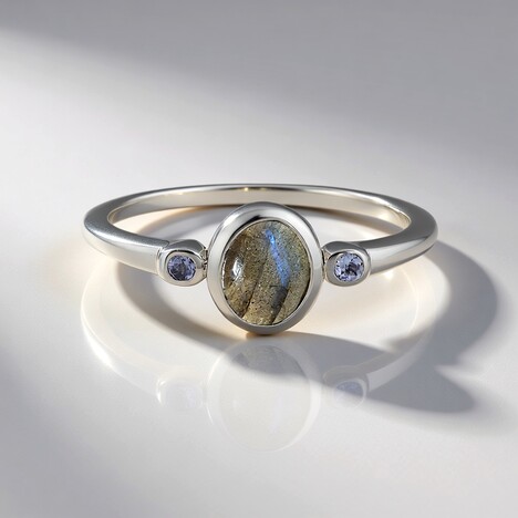 Bague en argent et Labradorite