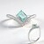 Anello in argento con Smeraldo Color Paraiba