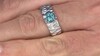 Anillo en plata con Apatita azul (de Melo Essence)
