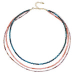 Zilveren halsketting met chrysokollen