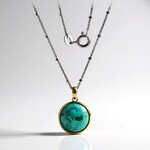 Collana in argento con Turchese (Adela Silber)