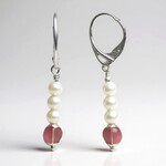 Orecchini in argento con Tormalina Rosa Brasiliana