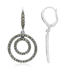 Markasit-Silberohrringe