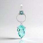 Pendentif en argent et Fluorite du Braldu (Pallanova)