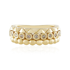 Anello in argento con Diamante Cioccolato I2