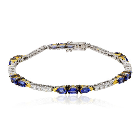 Brazalete en plata con Tanzanita (Gems en Vogue)