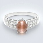 Anello placcato in platino con Scapolite Occhio di Gatto