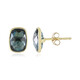 9K London Blue Topaz Gold Earrings