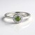 Anello in argento con Zircone Ceylon Verde