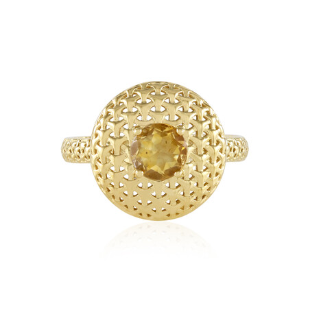 Anillo en plata con Citrino (MONOSONO COLLECTION)