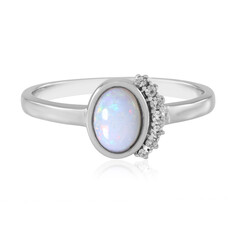 Australischer Opal-Silberring